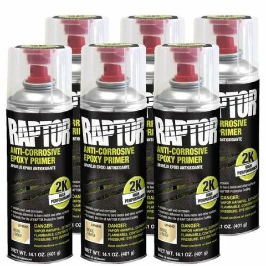 Truck Bed Liner Kits & Products * | U-Pol Raptor 2K Aerosol Anti-Corrosive Epoxy Primer- Beige