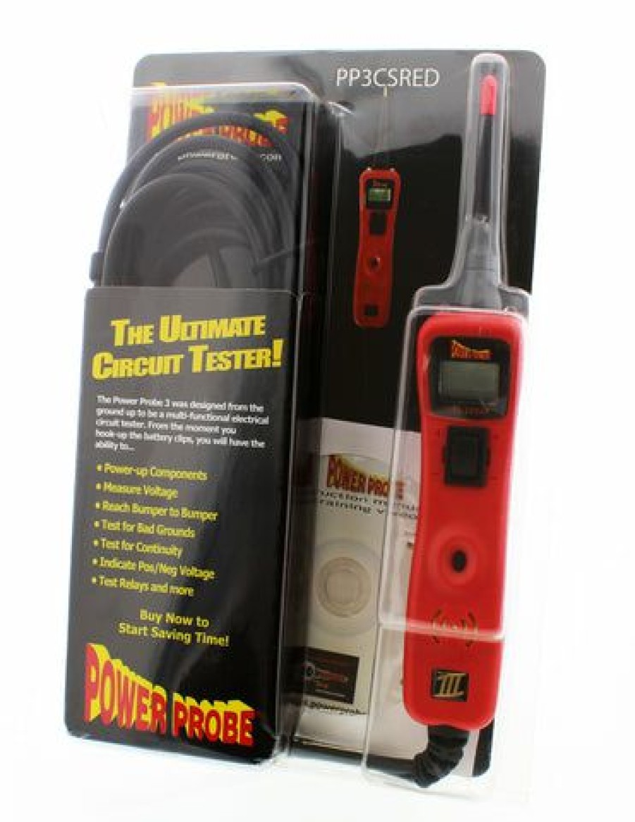 Testers * | Power Probe 3 Iii Circuit Tester Pp3Cs In Red Voltmeter