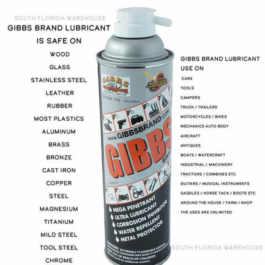 Lubricants * | Gibbs Brand Lubricant, Penetrating Oil, Multi Purpose, Metal Protector (3 X12Oz)