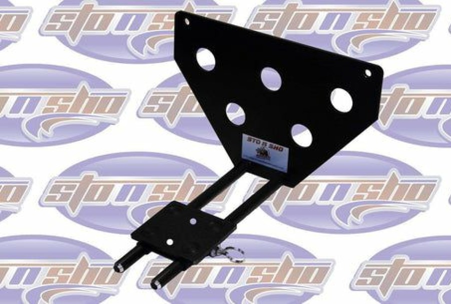 Auto Parts * | Sto N Sho Sto-N-Sho 135A Removable Front License Plate Bracket, Black Aluminum