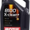 Lubricants * | Motul 106377 Set Of 4 8100 X-Clean+ 5W-30 Motor Oil 5-Liter Bottles