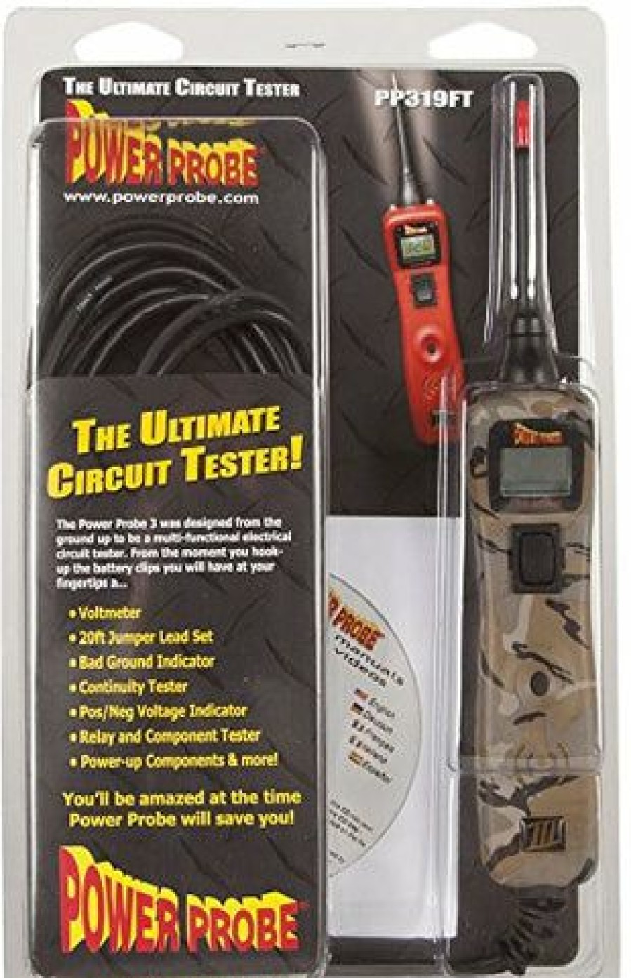 Testers * | Power Probe 3 Iii Circuit Tester Pp3Cs In Camo Voltmeter