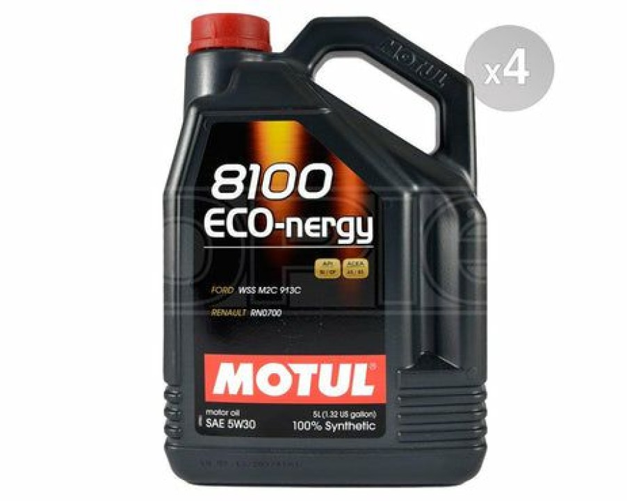 Lubricants * | Motul Usa 8100 Eco-Nergy 5W30 Motor Oil 5L Case Of 4 P/N 102898-4