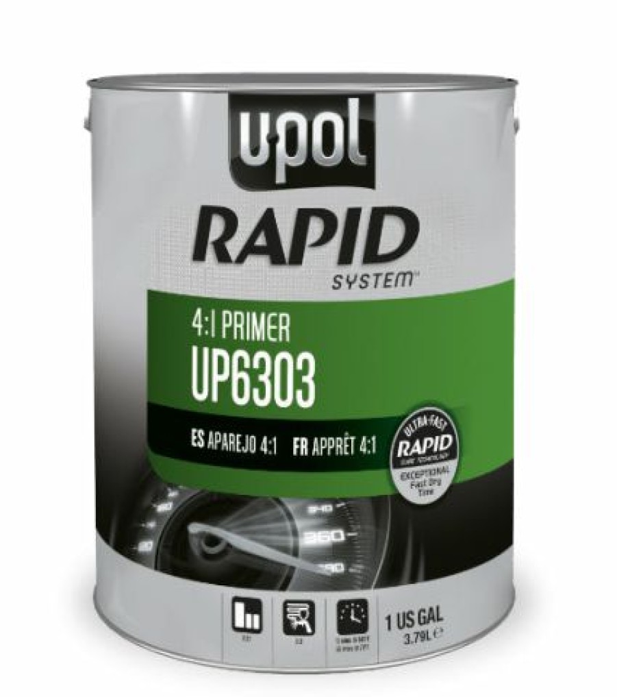 Truck Bed Liner Kits & Products * | U-Pol 6303 Rapid System Primer, Gray, 1 Gallon Tin (Upol 6303)