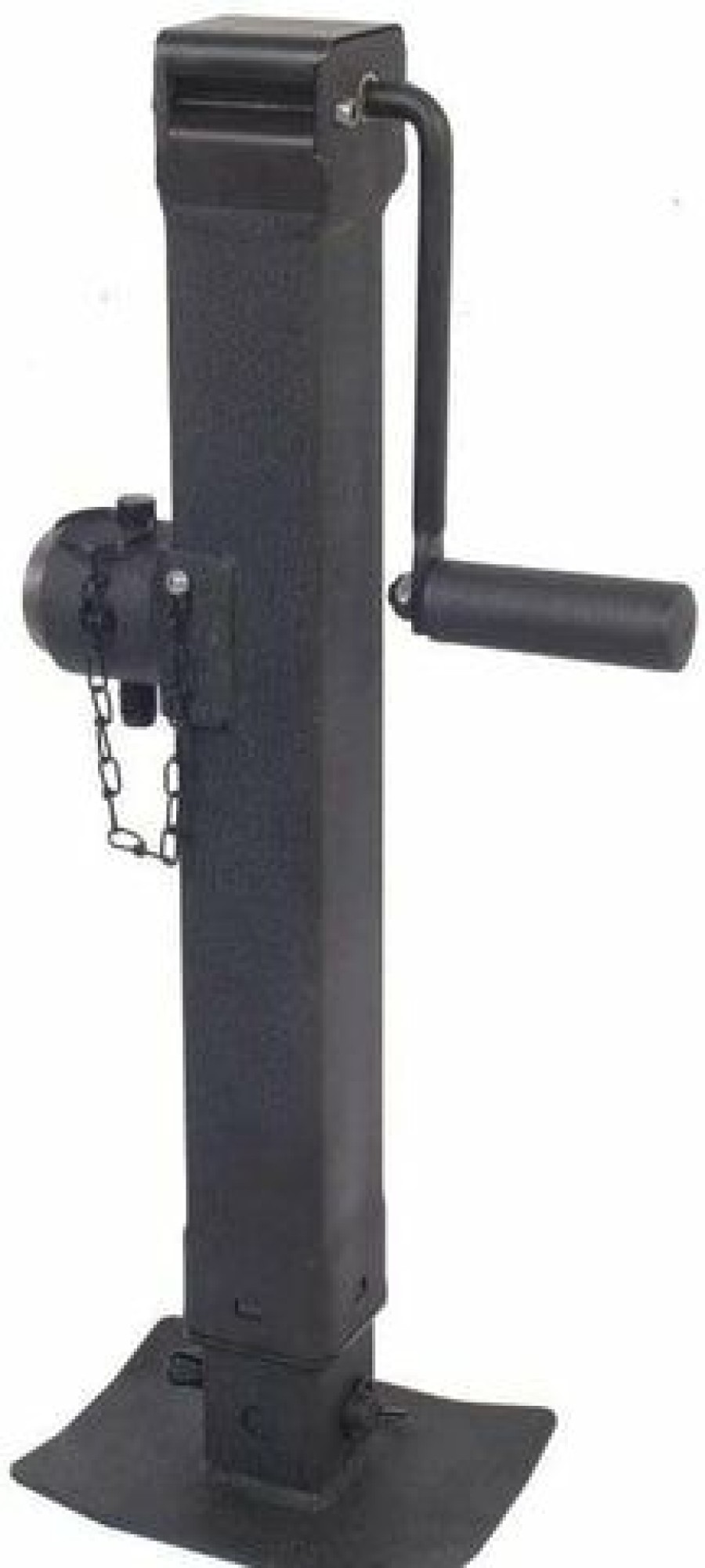 Auto Tools * | Trailer Valet Blackout Series 7K Side Wind Pipe Mount Jack 15