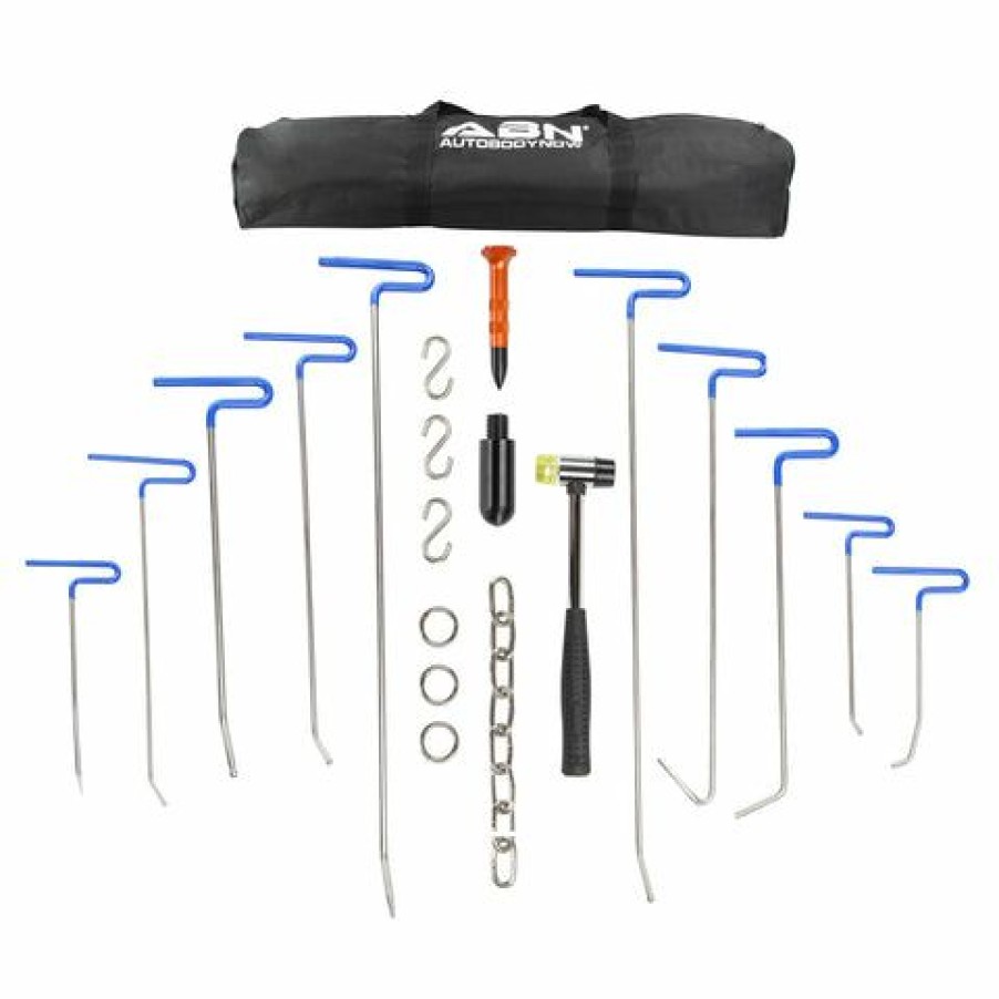 Auto Tools * | Paintless Dent Repair Rods With Tips 20Pc Repair Dent Removal Tools Abn 825416