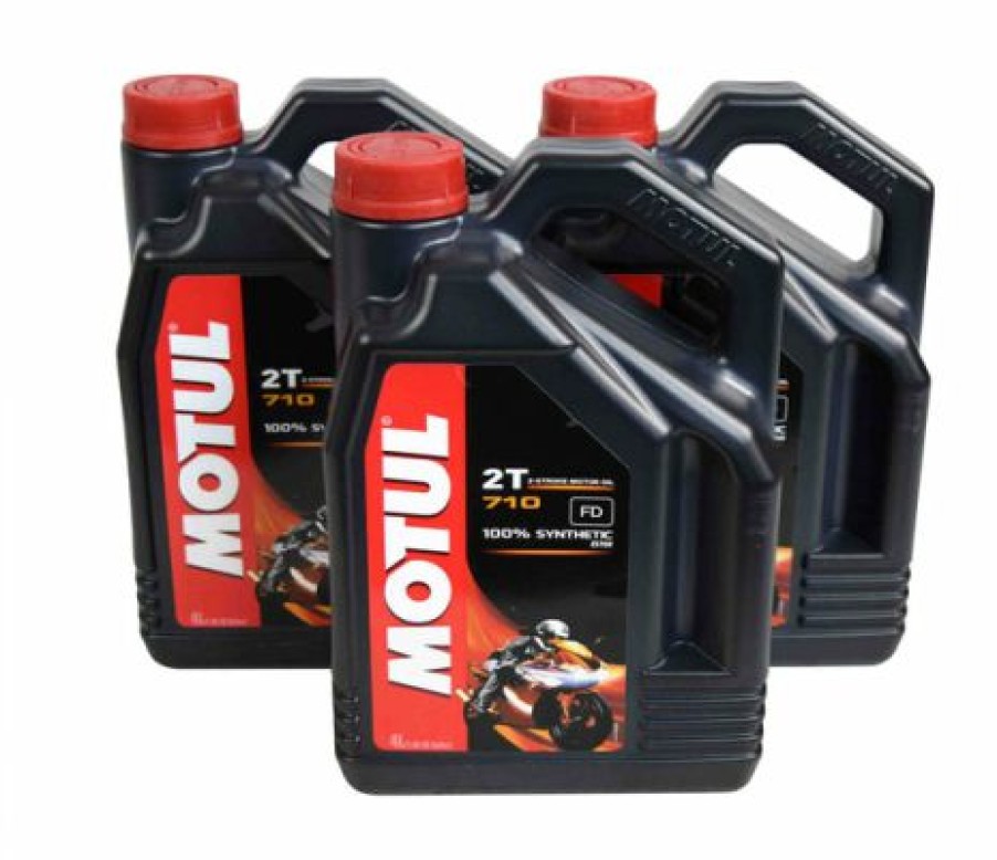 Fuel & Oil Treatment * | Motul 104035 2T 710 Synthetic Ester 2-Stroke Engine Oil Lubricant 4 Liter 3 Pack