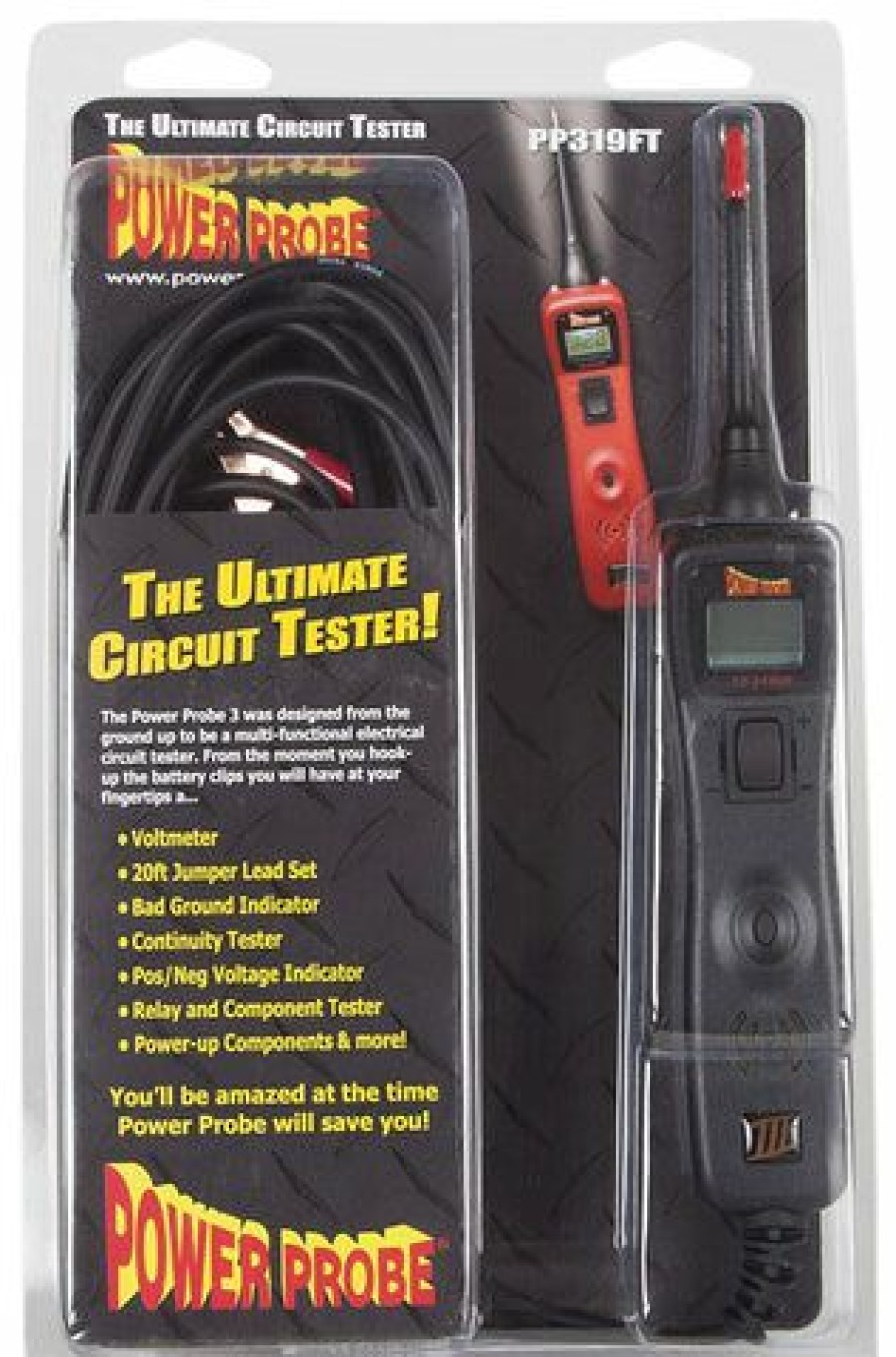 Testers * | Power Probe 3 Iii Circuit Tester Pp3Cs In Black Voltmeter