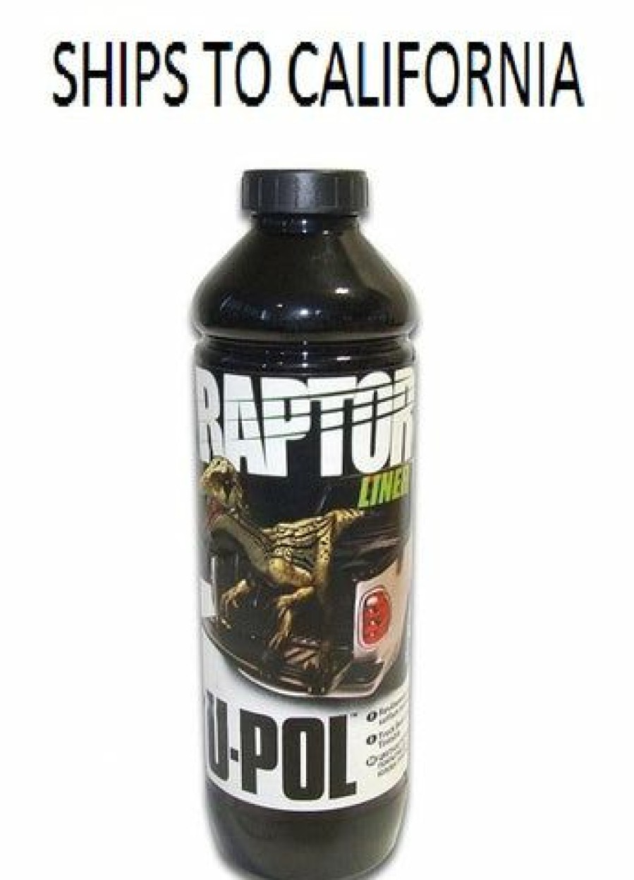 Truck Bed Liner Kits & Products * | U-Pol 0824 Raptor Black 1.7 Voc Truck Bed Liner 1 Liter Upol