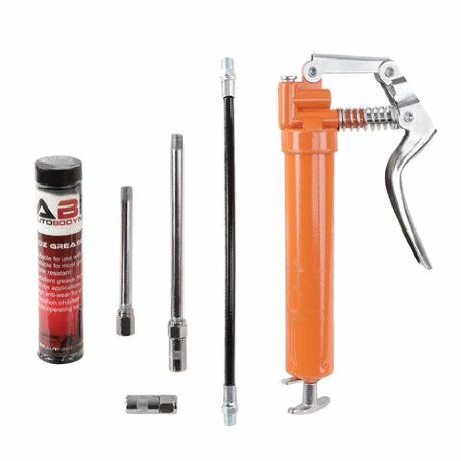 Lubricants * | Pistol Grip Grease Gun Kit 2900 Psi Manual Grease Gun Tips Kit Abn 807948